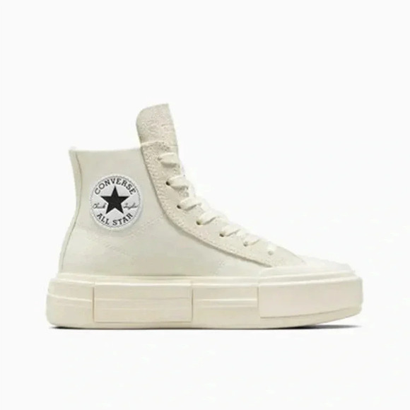 New in Box Converse Cruise Canvas-Suede Unisex High Top Shoe In Egret - Picture 1 of 6